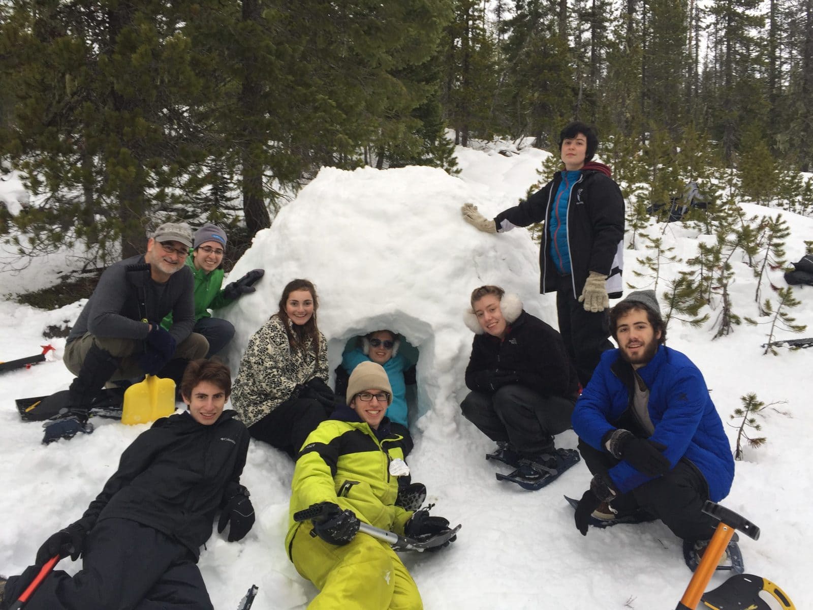 After many hours, the igloo crew had a lot to be proud of. Here's the finished product!