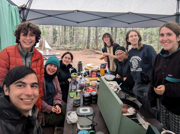 A photo of the remaining crew enjoying my AWESOME dinner
